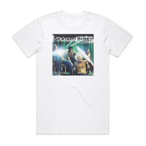 Backyard Babies Making Enemies Is Good Album Cover T-Shirt White Backyard Babies Making Enemies Is Good Album Cover T-Shirt White