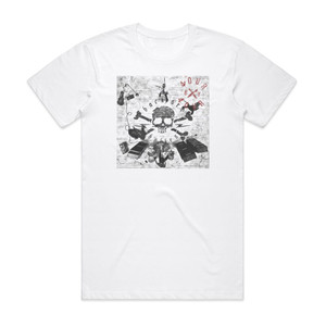 Backyard Babies Four By Four Album Cover T-Shirt White Backyard Babies Four By Four Album Cover T-Shirt White