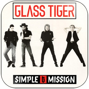 Glass Tiger Simple Mission Album Cover Sticker