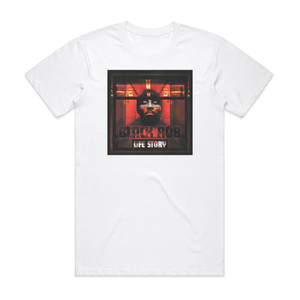 Black Rob Life Story Album Cover T-Shirt White Black Rob Life Story Album Cover T-Shirt White