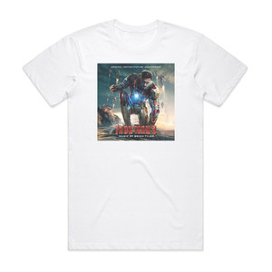 Brian Tyler Iron Man 3 Album Cover T-Shirt White Brian Tyler Iron Man 3 Album Cover T-Shirt White