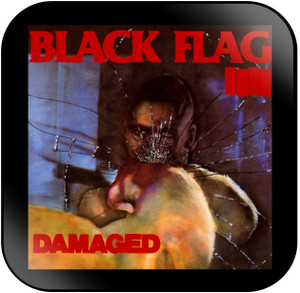 Black Flag Damaged Album Cover Sticker