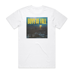 Boys Of Fall Distance Album Cover T-Shirt White Boys Of Fall Distance Album Cover T-Shirt White