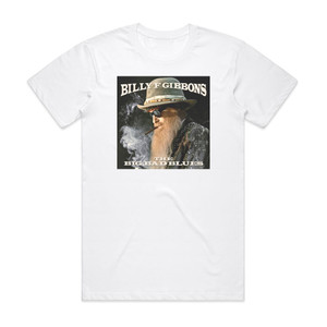 Billy Gibbons The Big Bad Blues Album Cover T-Shirt White Billy Gibbons The Big Bad Blues Album Cover T-Shirt White