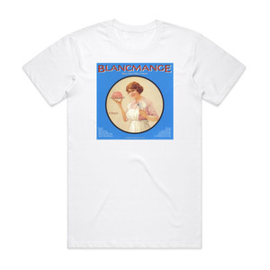 Blancmange Second Helpings The Best Of Blancmange Album Cover T-Shirt White Blancmange Second Helpings The Best Of Blancmange Album Cover T-Shirt White