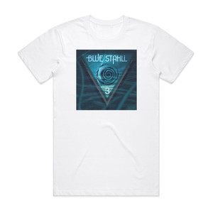 Blue Stahli Antisleep Volume 03 Album Cover T-Shirt White Blue Stahli Antisleep Volume 03 Album Cover T-Shirt White