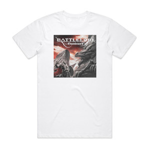 Battlelore Doombound 1 Album Cover T-Shirt White Battlelore Doombound 1 Album Cover T-Shirt White