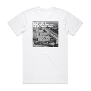 Bass Communion Precision Surgery Inversions Album Cover T-Shirt White Bass Communion Precision Surgery Inversions Album Cover T-Shirt White