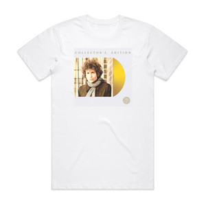 Bob Dylan Blonde On Blonde 1 Album Cover T-Shirt White Bob Dylan Blonde On Blonde 1 Album Cover T-Shirt White