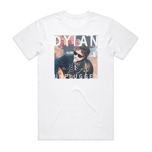 Bob Dylan Mtv Unplugged Album Cover T-Shirt White Bob Dylan Mtv Unplugged Album Cover T-Shirt White