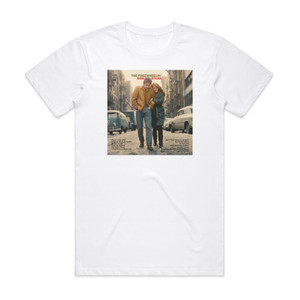 Bob Dylan The Freewheelin Bob Dylan Album Cover T-Shirt White Bob Dylan The Freewheelin Bob Dylan Album Cover T-Shirt White