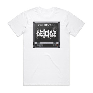 Deicide Best Of Deicide Album Cover T-Shirt White Deicide Best Of Deicide Album Cover T-Shirt White