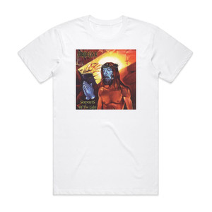 Deicide Serpents Of The Light Album Cover T-Shirt White Deicide Serpents Of The Light Album Cover T-Shirt White