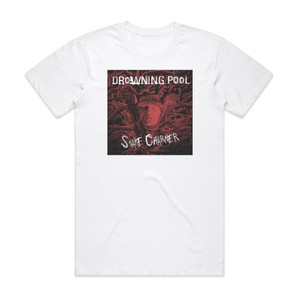 Drowning Pool Snake Charmer Album Cover T-Shirt White Drowning Pool Snake Charmer Album Cover T-Shirt White