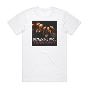 Drowning Pool Tear Away Album Cover T-Shirt White Drowning Pool Tear Away Album Cover T-Shirt White