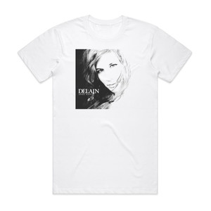 Delain April Rain 1 Album Cover T-Shirt White Delain April Rain 1 Album Cover T-Shirt White