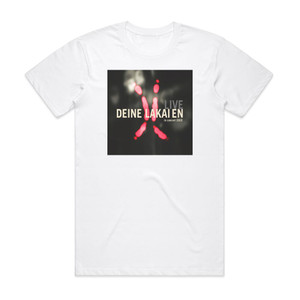 Deine Lakaien Live In Concert Album Cover T-Shirt White Deine Lakaien Live In Concert Album Cover T-Shirt White