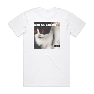 Dance Hall Crashers Purr Album Cover T-Shirt White Dance Hall Crashers Purr Album Cover T-Shirt White