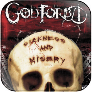 God Forbid Sickness And Misery Album Cover Sticker God Forbid Sickness And Misery Album Cover Sticker