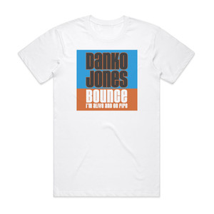 Danko Jones Bounce Album Cover T-Shirt White Danko Jones Bounce Album Cover T-Shirt White