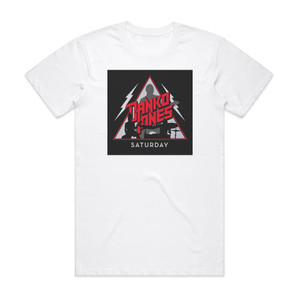 Danko Jones Saturday Album Cover T-Shirt White Danko Jones Saturday Album Cover T-Shirt White