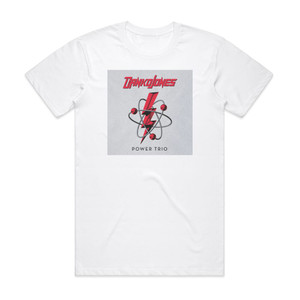 Danko Jones Power Trio Album Cover T-Shirt White Danko Jones Power Trio Album Cover T-Shirt White