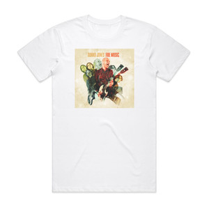 Danko Jones Fire Music Album Cover T-Shirt White Danko Jones Fire Music Album Cover T-Shirt White