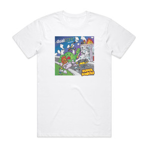 Dual Core Super Powers Album Cover T-Shirt White Dual Core Super Powers Album Cover T-Shirt White