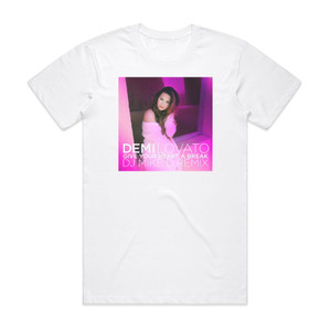 Demi Lovato Give Your Heart A Break Album Cover T-Shirt White Demi Lovato Give Your Heart A Break Album Cover T-Shirt White