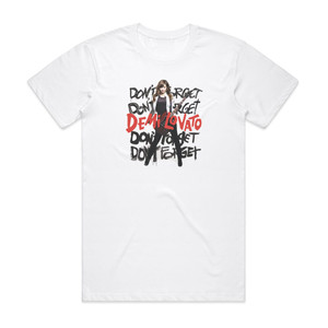 Demi Lovato Dont Forget Album Cover T-Shirt White Demi Lovato Dont Forget Album Cover T-Shirt White