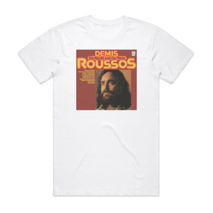 Demis Roussos Die Nacht Und Der Wein Album Cover T-Shirt White Demis Roussos Die Nacht Und Der Wein Album Cover T-Shirt White