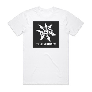 DOA Talk Action0 Album Cover T-Shirt White DOA Talk Action0 Album Cover T-Shirt White