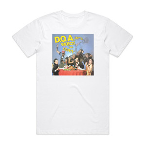 DOA Lets Wreck The Party Album Cover T-Shirt White DOA Lets Wreck The Party Album Cover T-Shirt White