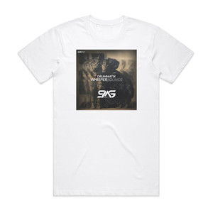 Drummatix Whisper Sounds Album Cover T-Shirt White Drummatix Whisper Sounds Album Cover T-Shirt White