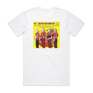DISH  Flame Album Cover T-Shirt White DISH  Flame Album Cover T-Shirt White