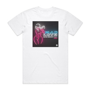 David Guetta Mad Love Remixes Album Cover T-Shirt White David Guetta Mad Love Remixes Album Cover T-Shirt White