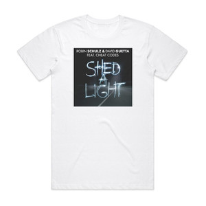 David Guetta Shed A Light Album Cover T-Shirt White David Guetta Shed A Light Album Cover T-Shirt White
