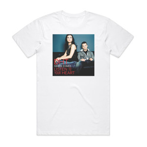 DHT Listen To Your Heart Album Cover T-Shirt White DHT Listen To Your Heart Album Cover T-Shirt White