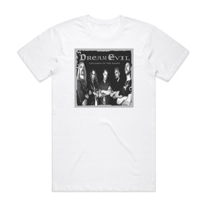 Dream Evil Children Of The Night Album Cover T-Shirt White Dream Evil Children Of The Night Album Cover T-Shirt White