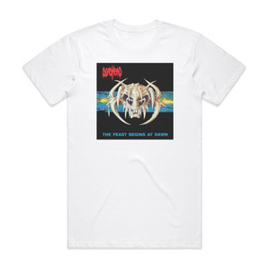 Dead Head The Feast Begins At Dawn Album Cover T-Shirt White Dead Head The Feast Begins At Dawn Album Cover T-Shirt White