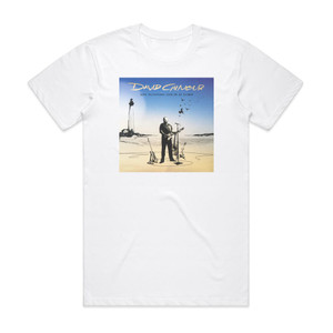 David Gilmour Live Selections From On An Island Album Cover T-Shirt White David Gilmour Live Selections From On An Island Album Cover T-Shirt White