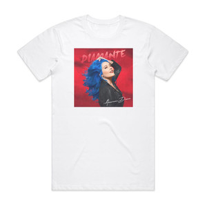 Diamante American Dream Album Cover T-Shirt White Diamante American Dream Album Cover T-Shirt White