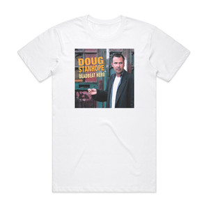 Doug Stanhope Deadbeat Hero Album Cover T-Shirt White Doug Stanhope Deadbeat Hero Album Cover T-Shirt White