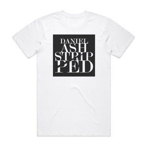 Daniel Ash Stripped 1 Album Cover T-Shirt White Daniel Ash Stripped 1 Album Cover T-Shirt White