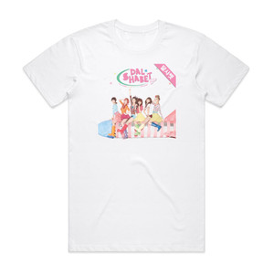 Dal shabet Pink Rocket Album Cover T-Shirt White