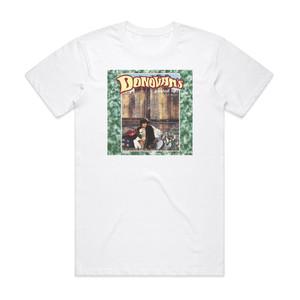 Donovan Donovans Greatest Hits And More Album Cover T-Shirt White Donovan Donovans Greatest Hits And More Album Cover T-Shirt White