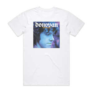 Donovan Hear Me Now Album Cover T-Shirt White Donovan Hear Me Now Album Cover T-Shirt White