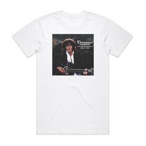 Donovan The Troubadour Album Cover T-Shirt White Donovan The Troubadour Album Cover T-Shirt White