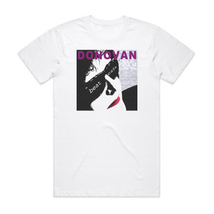 Donovan Beat Cafe Album Cover T-Shirt White Donovan Beat Cafe Album Cover T-Shirt White