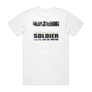 Destinys Child Soldier Album Cover T-Shirt White Destinys Child Soldier Album Cover T-Shirt White